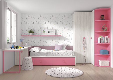 Foto habitación juvenil rosa
