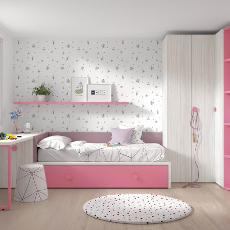Foto habitación juvenil rosa