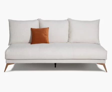 Sofá modelo Letto Bancada + 3 Respaldos 70x60cm + 2 Traseras metálicas 122-27 - Imagen 2