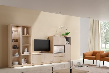 Salón comedor con mucho estilo que te permite organizar tu día a día 40-36