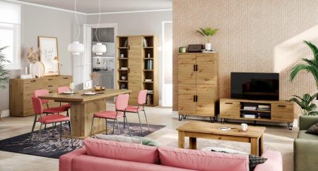 Composición de muebles de comedor modular y económico modelo 56-721