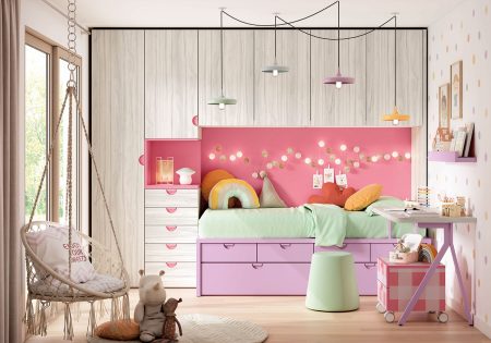 Habitación juvenil con cama nido Delulu 11 46-66