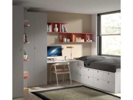 Dormitorio juvenil con cama con cajones 201-24 - Imagen 4