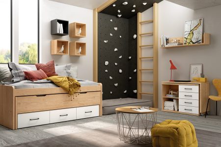 Dormitorio juvenil con bicama 36-204