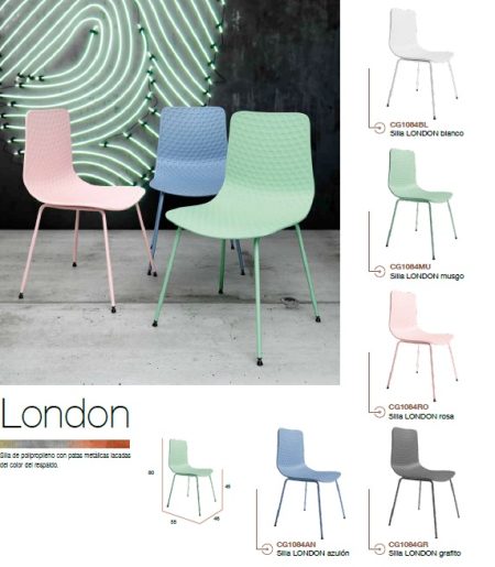 Silla para salón o comedor modelo London 36-35 - Imagen 2