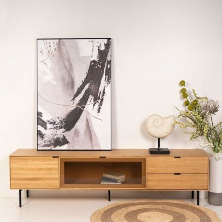 Cuadro PINCELAIN negro 80x120 151-146 - Imagen 2