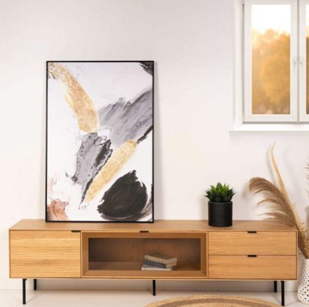 Cuadro PINCELL negro 80x120 151-160 - Imagen 2
